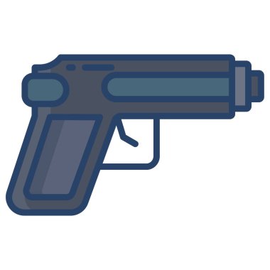 Silah. Web simgesi basit illüstrasyon