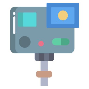 Kamera. Web simgesi basit illüstrasyon  