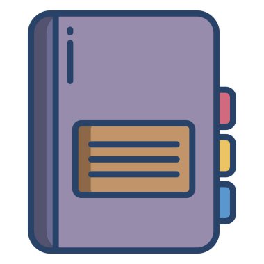 Günlük simgesi vektör illüstrasyonu