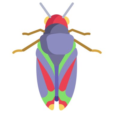 Böcek. Web simgesi basit illüstrasyon