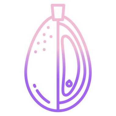 Kumquat, beyaz arka planda meyve. Düz vektör illüstrasyonu.