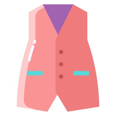 yelek ağ simgesi basit vektör illüstrasyonu