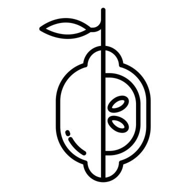 Limon web simgesi, vektör çizim