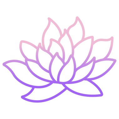 Lotus Web simgesi, vektör illüstrasyonu