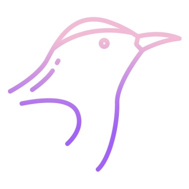 Şirin kuşun vektör çizimi