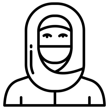 Tuareg web simgesi basit vektör illüstrasyonu