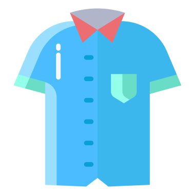 Gömlek Ağı simgesi basit vektör illüstrasyonu