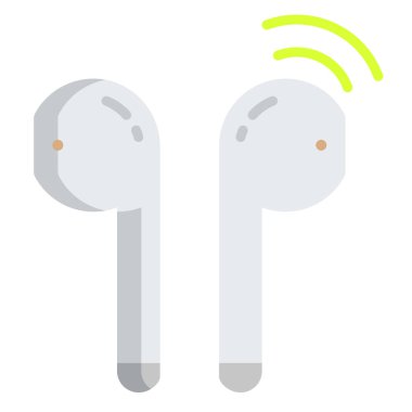 Hava podlarının vektör simgesi, beyaz arkaplanda izole edilmiş basit element.