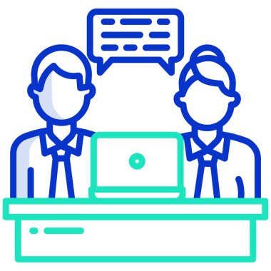 Müşteri hizmeti çizgisi vektör simgesi