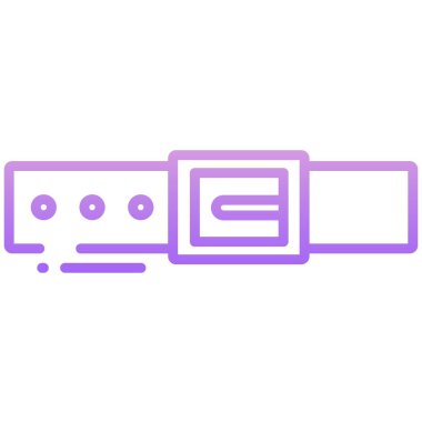 Basit vektör simgesi, Belt illüstrasyonu 