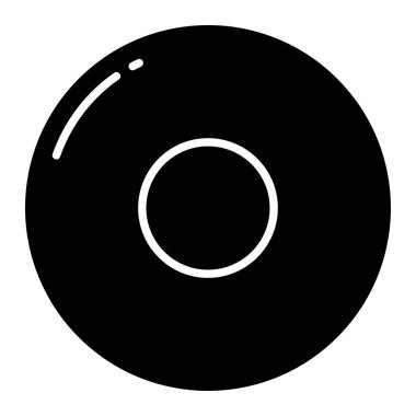 cd kaydı, vektör web simgesi basit illüstrasyon