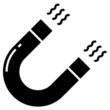 Mıknatıs Web simgesi basit illüstrasyon