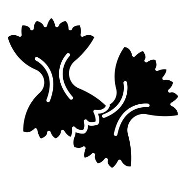 Farfalle, web simgesi basit illüstrasyon