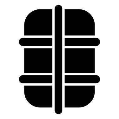 Beyaz arkaplanda Tamale basit vektör simgesi