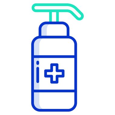 Basit vektör simgesi, dezenfektan çizimi