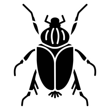 Böcek ikonu. vektör illüstrasyonu