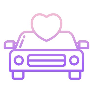 - Araba. Web simgesi basit tasarım