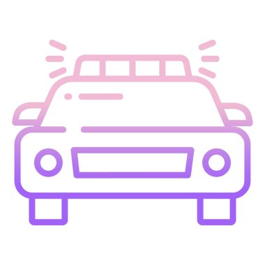 araba vektör simgesi modern basit tasarım