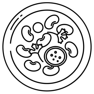 Fabada. Web simgesi basit illüstrasyon