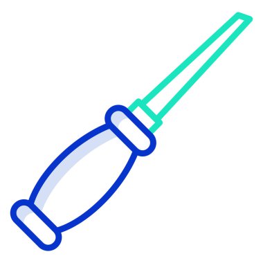 Tornavida. Web simgesi basit illüstrasyon