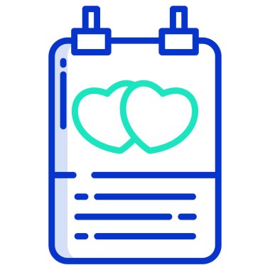 Kalp. Web simgesi basit tasarım