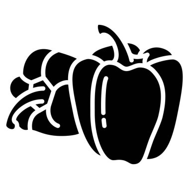 Biber. Web simgesi vektör illüstrasyonu