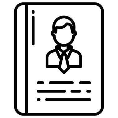 Basit vektör simgesi, Ajanda illüstrasyonu