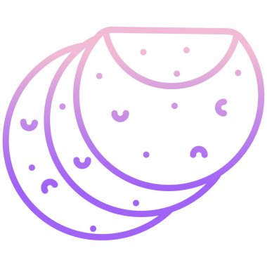 Tortilla web simgesi basit vektör illüstrasyonu