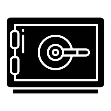 Güvenli. Web simgesi vektör illüstrasyonu