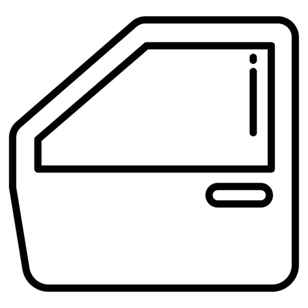 Двері Веб Іконка Проста Ілюстрація — стоковий вектор