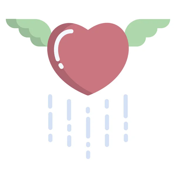 Heart Love Symbol Icon Vector Illustration — Stock Vector