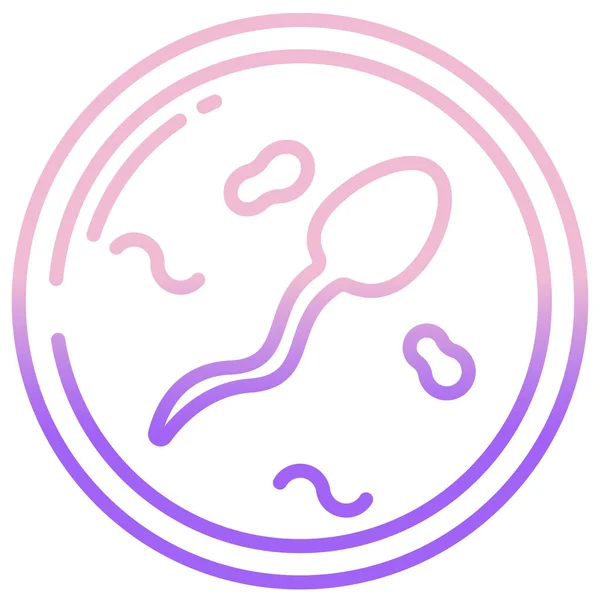 Sperma Ikon Web Desain Sederhana - Stok Vektor