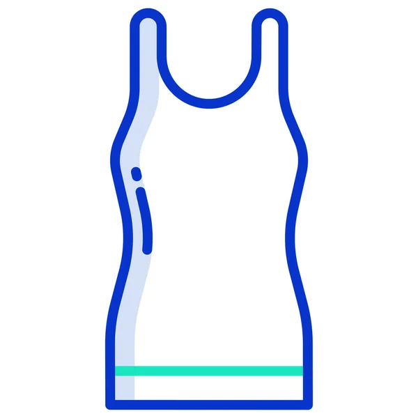 Tank Top Simple Vector Icon White Background — Stock Vector