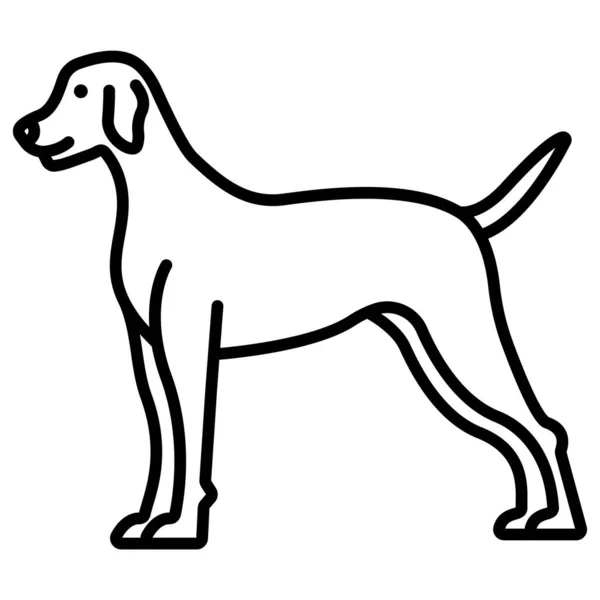 Illustrazione Vettoriale Del Cane — Vettoriale Stock