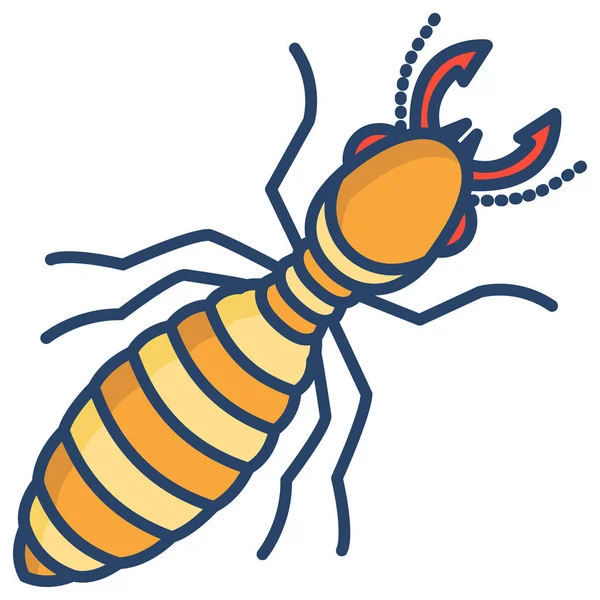 Icône Termite Illustration Simple Des Icônes Vectorielles Insectes Pour Web — Image vectorielle
