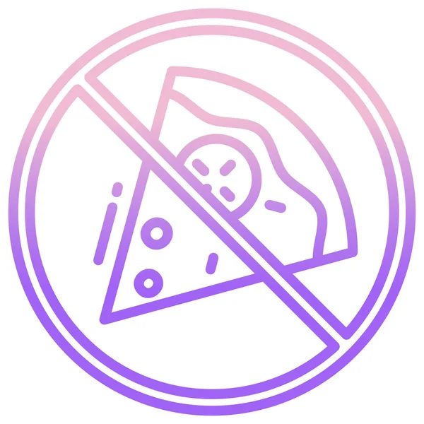 Pizza Icono Vector Ilustración — Vector de stock