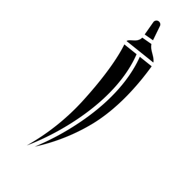 Значок Перець Чилі Проста Ілюстрація Перцю Чилі Векторні Піктограми Веб — стоковий вектор