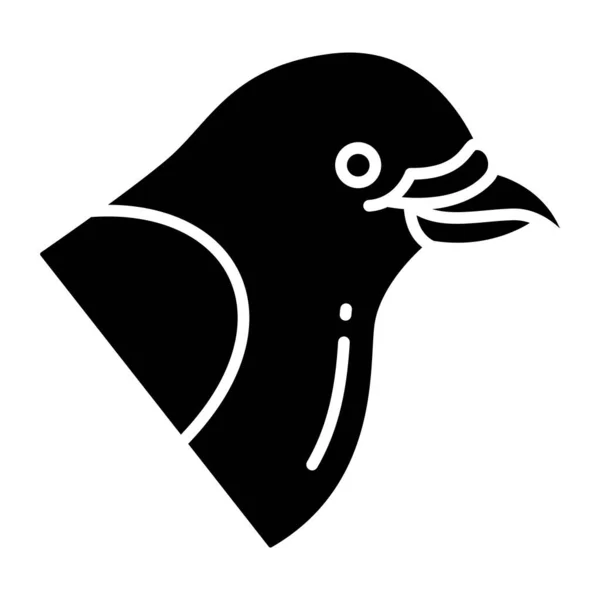 Icono Vector Simple Ilustración Crossbill — Vector de stock