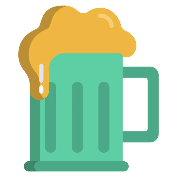 Bier Web Symbol Vektor Illustration — Stockvektor