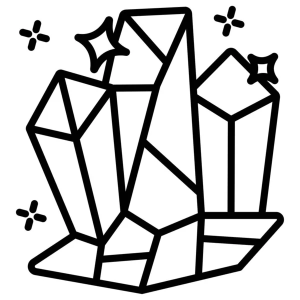 Lijntekening Van Een Diamant — Stockvector