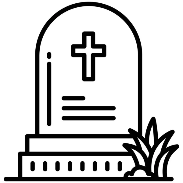 Icono Muerte Vector Ilustración — Archivo Imágenes Vectoriales