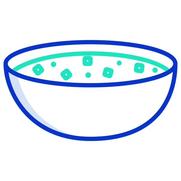 Kartoffelkäsesuppe Vorhanden Web Symbol Einfache Illustration — Stockvektor