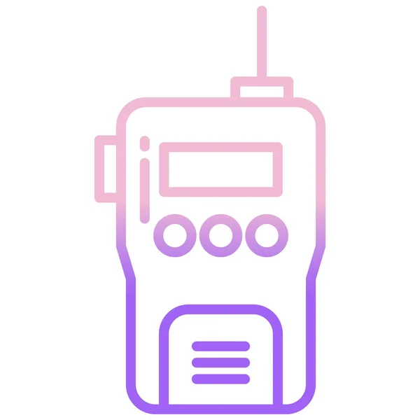 Walkie Talkie Einfaches Symbol Vektorillustration — Stockvektor