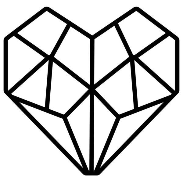 Diamant Icône Web Illustration Simple — Image vectorielle