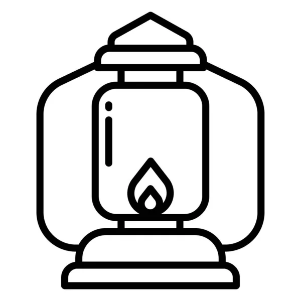 Lantern Web Icon Vector Illustration — Stock Vector