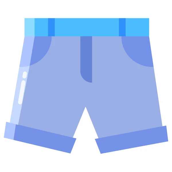 Vector Simple Icono Pantalones Cortos Sobre Fondo Blanco — Vector de stock