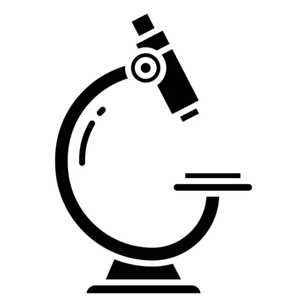Mikroskop Symbol Einfache Illustration Von Laborkolbenvektorsymbolen Für Webdesign Isoliert Auf — Stockvektor