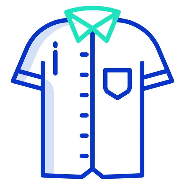 Camisa Web Ícone Simples Ilustração Vetorial — Vetor de Stock
