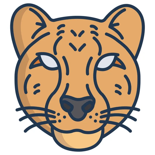 Κεφάλι Τίγρης Εικονογράφηση Φορέας — Διανυσματικό Αρχείο