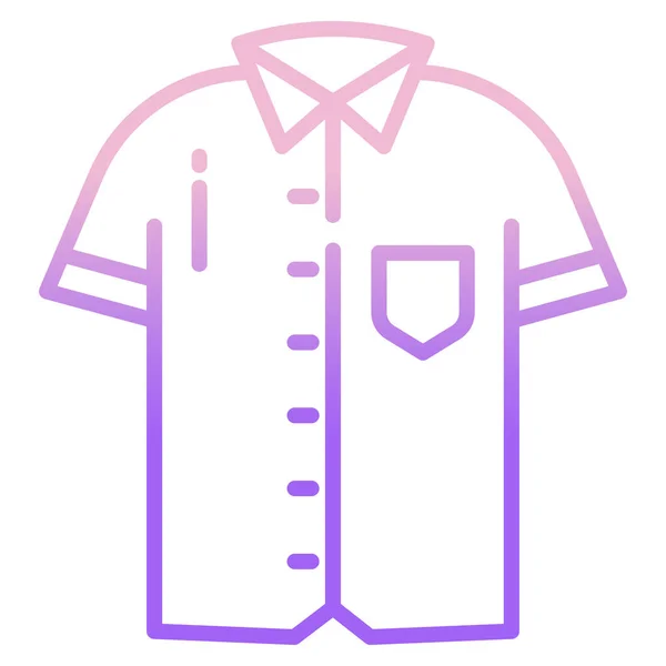 Camisa Web Ícone Simples Ilustração Vetorial —  Vetores de Stock